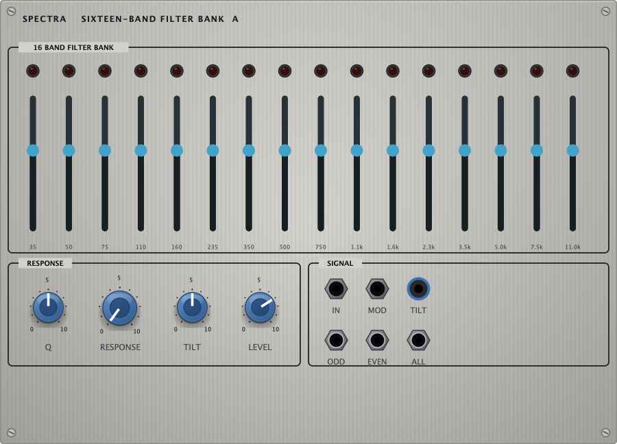 The Spectra panel - spectral processor